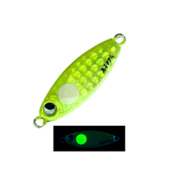 RUDIE'S GYOSHI METAL 5g CHART SPOT GLOW saltwater fishing lure