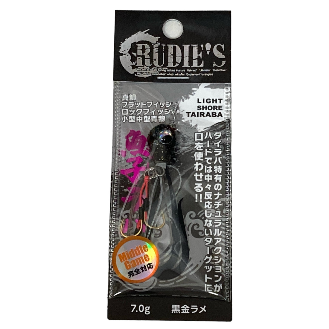 RUDIE'S GYOSHI RABA 7g KURO KIN RAME saltwater fishing lure — photo 2