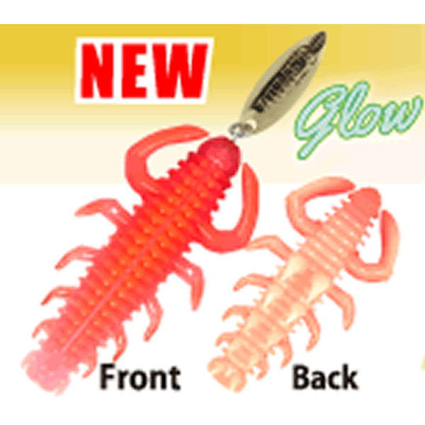 RUDIE'S HATA GUI MUSHI 2.4" (4 pcs/pack) HARAGURO PINK saltwater fishing lure