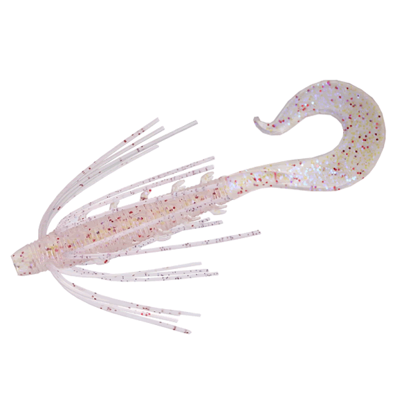 RUDIE'S HATAGUI NUE 3.5" (3 pcs/pack) CLEAR RED HOLO saltwater fishing lure
