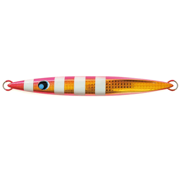 UROCO UROCO JIG 200g #006G PINK GOLD ZEBRA GLOW saltwater fishing lure