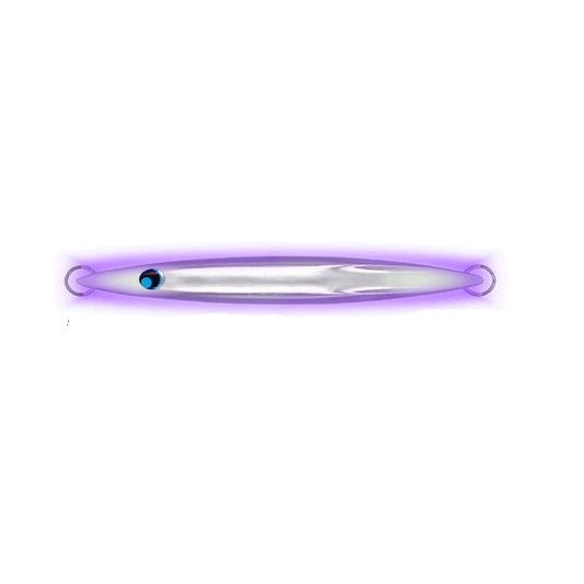 UROCO UROCO JIG 200g ALUMINUM UV #014GUV ALUMINUM SILVER DOUBLE END GLOW