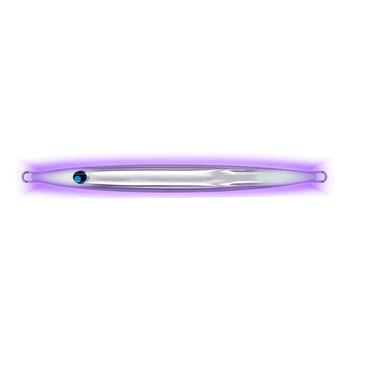 UROCO UROCO JIG 250g ALUMINUM UV #014GUV ALUMINUM SILVER DOUBLE END GLOW