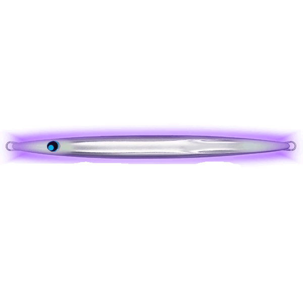 UROCO UROCO JIG 300g ALUMINUM UV #014GUV ALUMINUM SILVER DOUBLE END GLOW