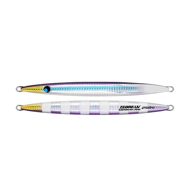 UROCO UROCO JIG 250g ZEBRA UV #502GUV HOLOGRAM SAURY UV ZEBRA