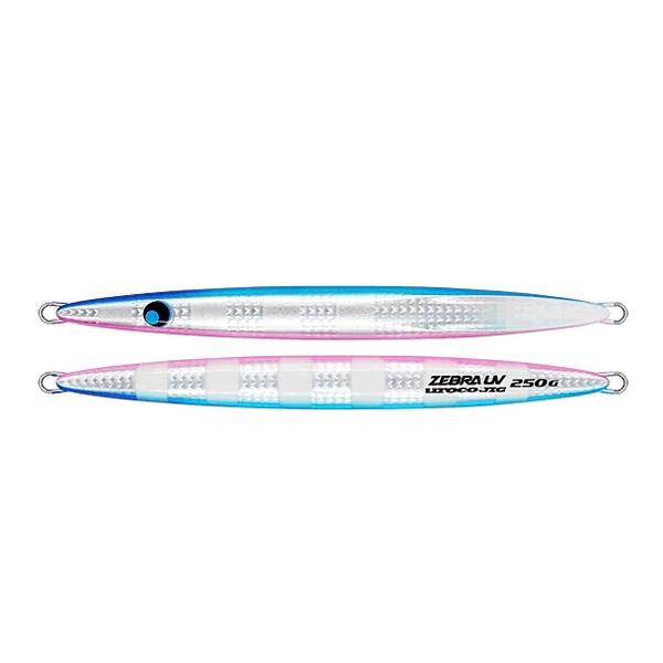 UROCO UROCO JIG 250g ZEBRA UV #505GUV BLUE&PINK UV ZEBRA
