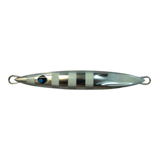 UROCO UROCO JIG SHORT 210g ALUMINUM UV #013GUV ALUMINUM SILVER/ZEBRA GLOW TIP