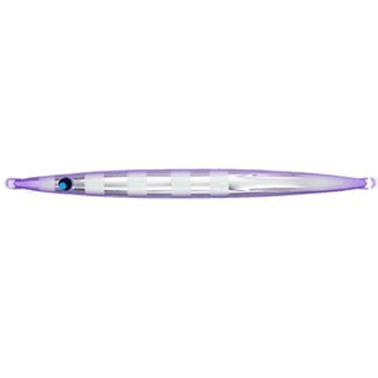 UROCO UROCO JIG 350g ALUMINUM UV #013GUV ALUMINUM SILVER ZEBRA GLOW TIP