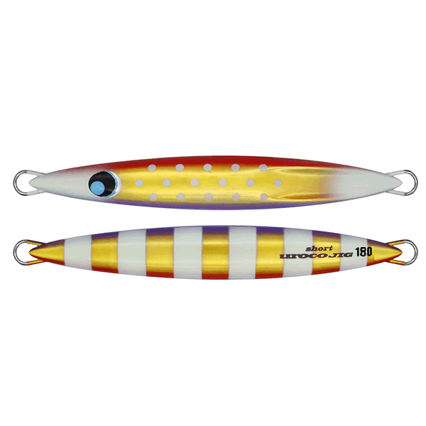 UROCO UROCO JIG SHORT SPINEGI 180g #254BG RED GOLD PURPLE/BG DOT ZEBRA