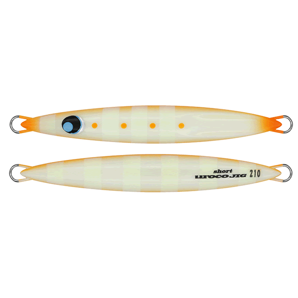 UROCO UROCO JIG SHORT SPINEGI 210g #252SG FG ORANGE EDGE/SG ZEBRA