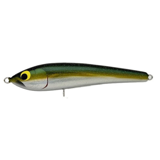 WooDream Akiya 140F 140mm, 56g Floating Olive Back Yellow Line