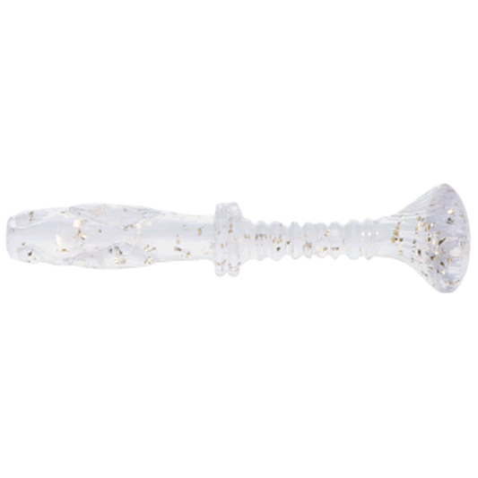 FISH LABO Jyammy Shad 1.2" (8 pcs/pack) #08 GOLD DUST CLEAR