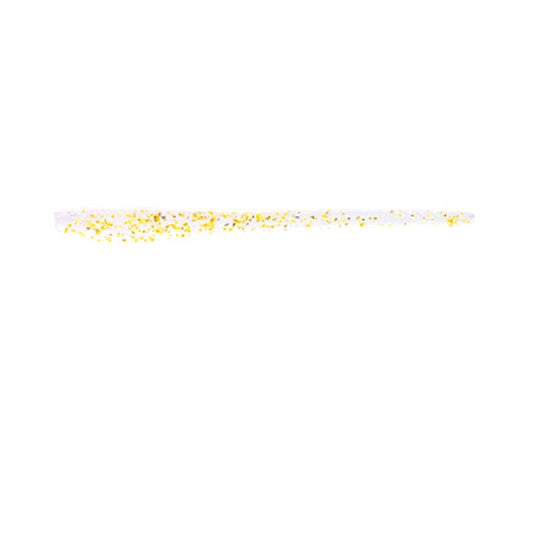 FISH LABO Slimpy 2.4" (10pcs / pack) #08 CLEAR UV GOLD POWDER
