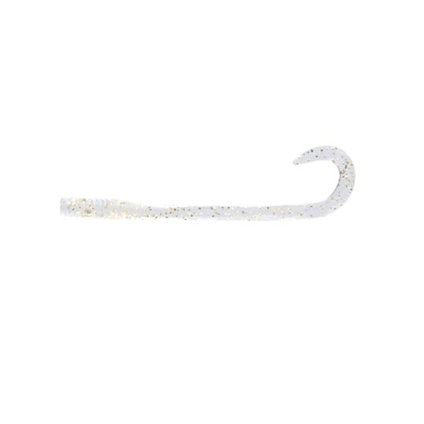 FISH LABO Eels 2.4" #08 CLEAR UV GOLD POWDER
