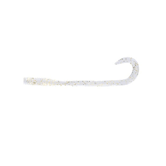 FISH LABO Eels 2.4" #08 CLEAR UV GOLD POWDER