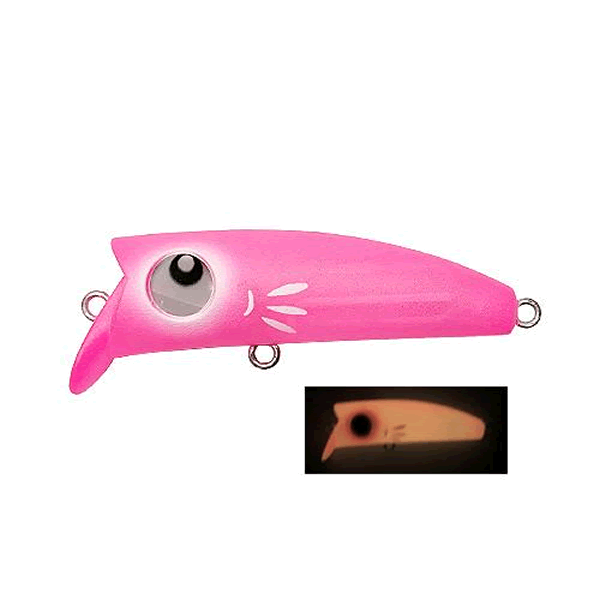 Halcyon System YUBI SUCK 40SS 40mm : 3.3g Slow Sinking M26 MATTE GLOW PINK saltwater fishing lure