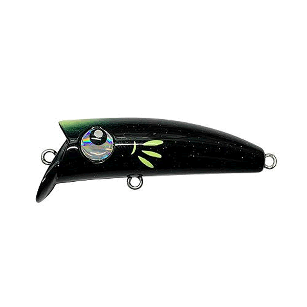 Halcyon System YUBI SUCK 40F 40mm : 3.0g Floating M24 BLACK HOLO LAME saltwater fishing lure