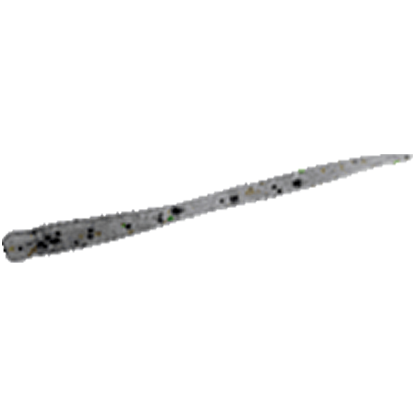 Bait Breath NEEDLE REAL FRY 2" (15 pcs/pack) GF05 GF SMOKE / SILVER saltwater fishing lure