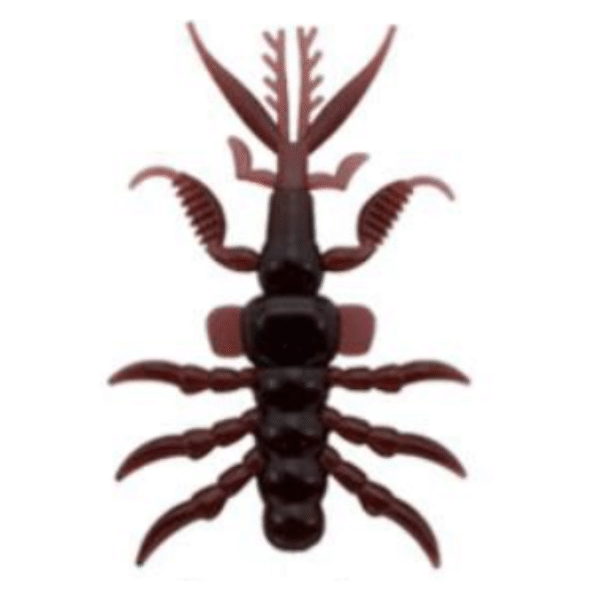 Bait Breath SKELETON SHRIMP SSP 2.7" (8 pcs/pack) #135 SOLID BLACK saltwater fishing lure