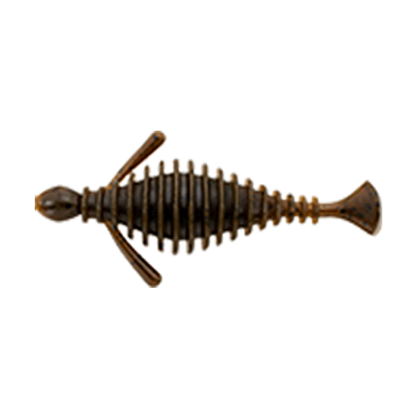 Bait Breath BIG RUI 3.5" (8 pcs/pack) #160 MAD G PUMPKIN / SEED freshwater fishing lure
