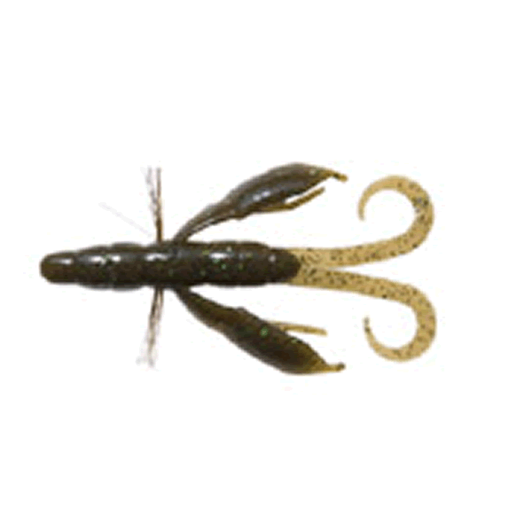 Bait Breath BYS CRAW PORTLY Feco 4" (6 pcs/pack) #138B GREEN PUMPKIN / GREEN freshwater fishing lure