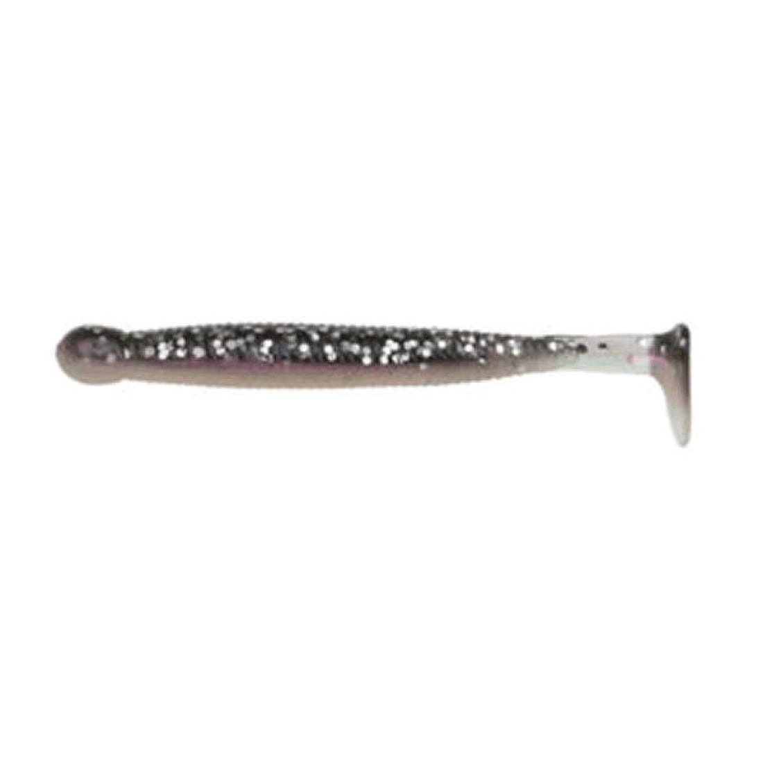 ECOGEAR GRASS MINNOW-M 2-1/2" 64mm (10 pcs/pack) 115 PEARL/SMOKE SILVER Glt.BACK saltwater fishing lure