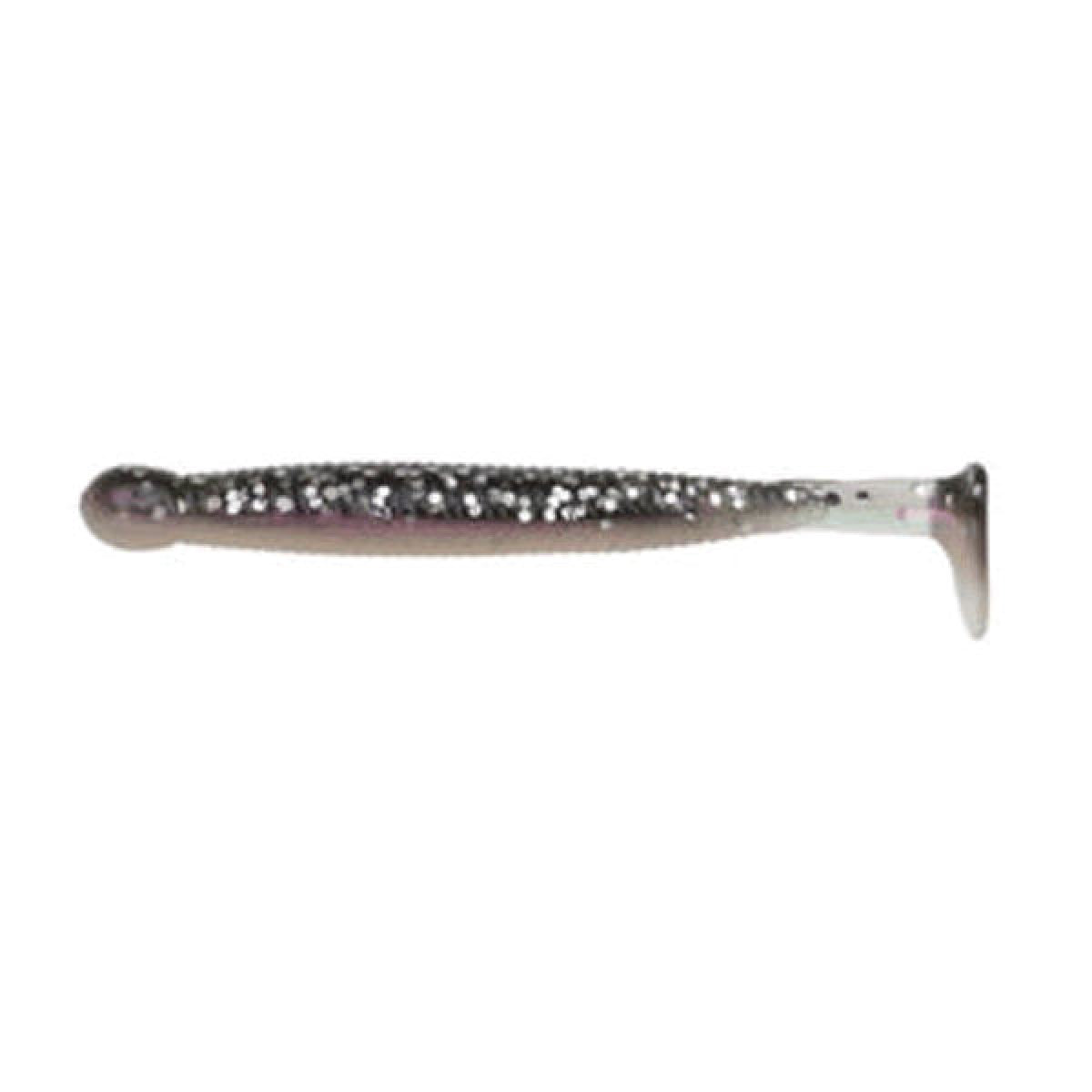ECOGEAR GRASS MINNOW-M 2-1/2" 64mm (10 pcs/pack) 115 PEARL/SMOKE SILVER Glt.BACK