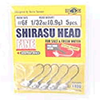 ECOGEAR SHIRASU HEAD FINE #4F - 1/16oz (1.8g) (5 pcs/pack)