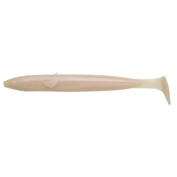 ECOGEAR POWER SHAD 4" 100mm (7 pcs/pack) 010 PEARL GLOW (LUMINOUS) saltwater fishing lure
