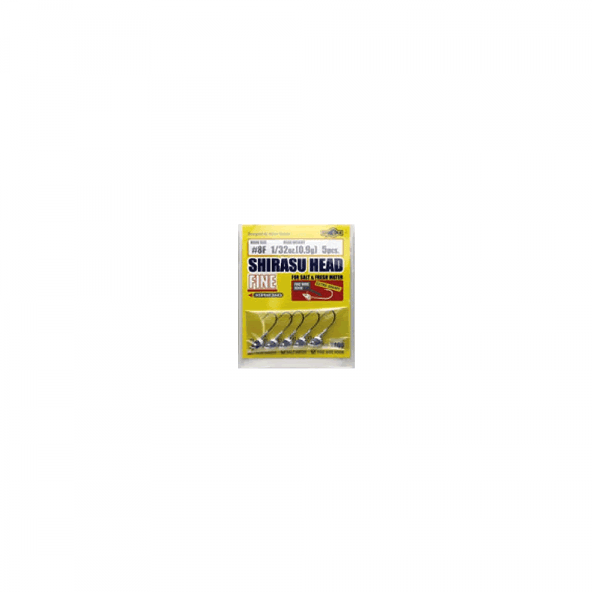 ECOGEAR SHIRASU HEAD FINE #6F - 1/48oz (0.6g) (5 pcs/pack) - Britannic Trade