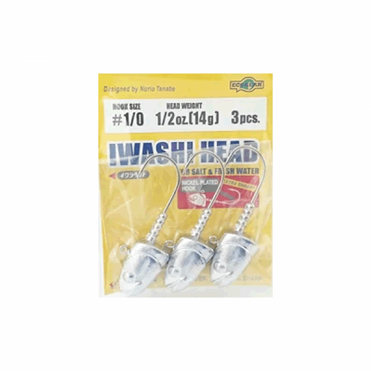 ECOGEAR IWASHI HEAD #1/0 - 14.0g (3 pcs/pack)