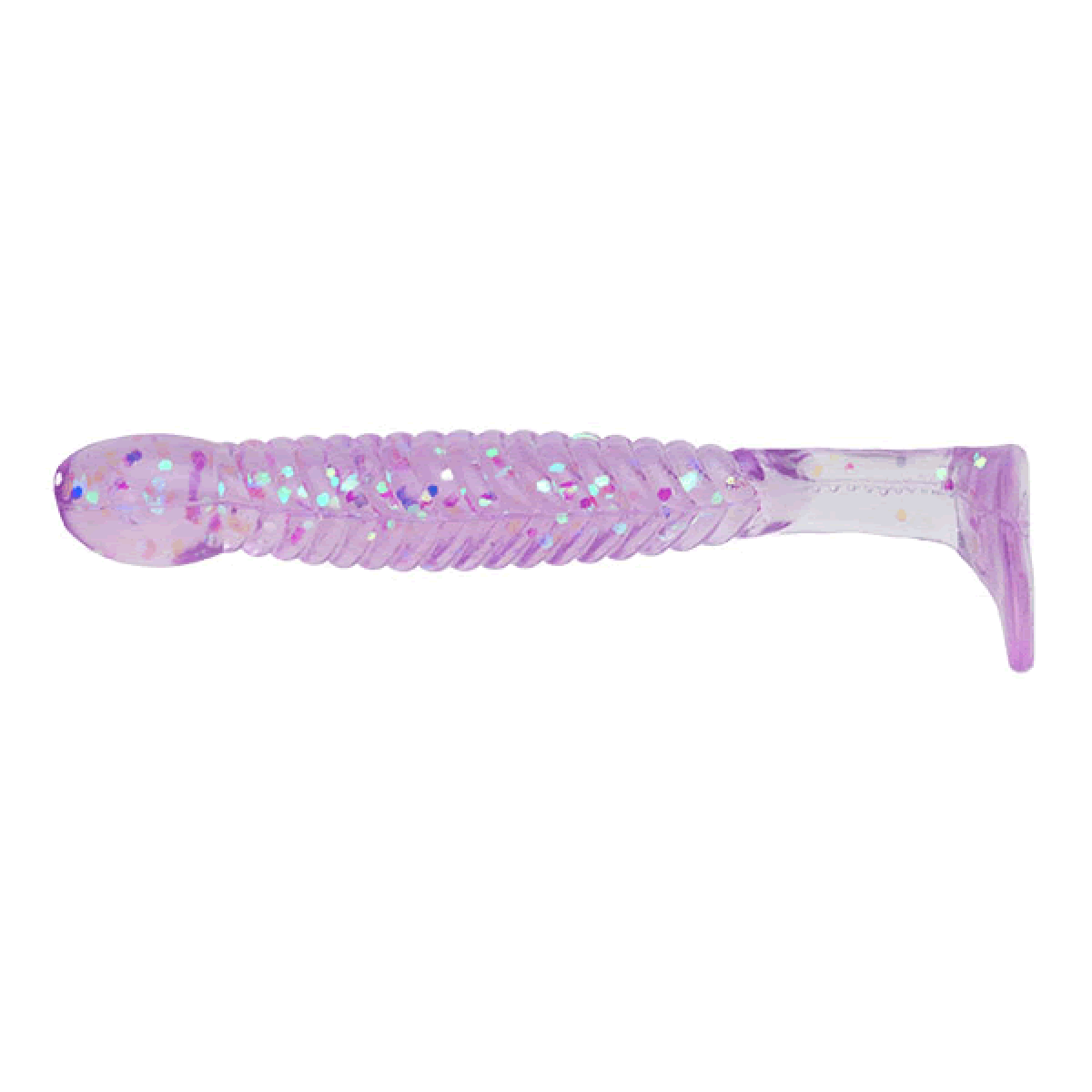 ECOGEAR GRASS MINNOW-L 3-1/4" 85mm (8 pcs/pack) 345 HOKURIKU UV PURPLE HOLO