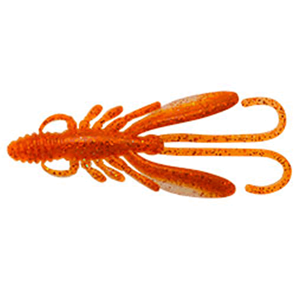 ECOGEAR BUG ANTS 3" 82mm (8 pcs/pack) 384 HOT ORANGE FLASH saltwater fishing lure