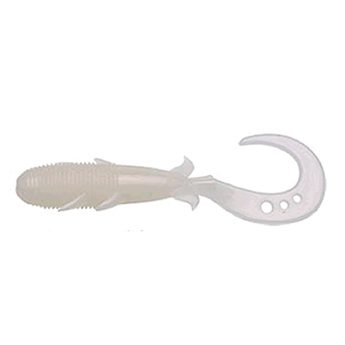 ECOGEAR KIJIHATA GRUB 4" 76mm (8 pcs/pack) 010 PEARL GLOW (LUMINOUS)