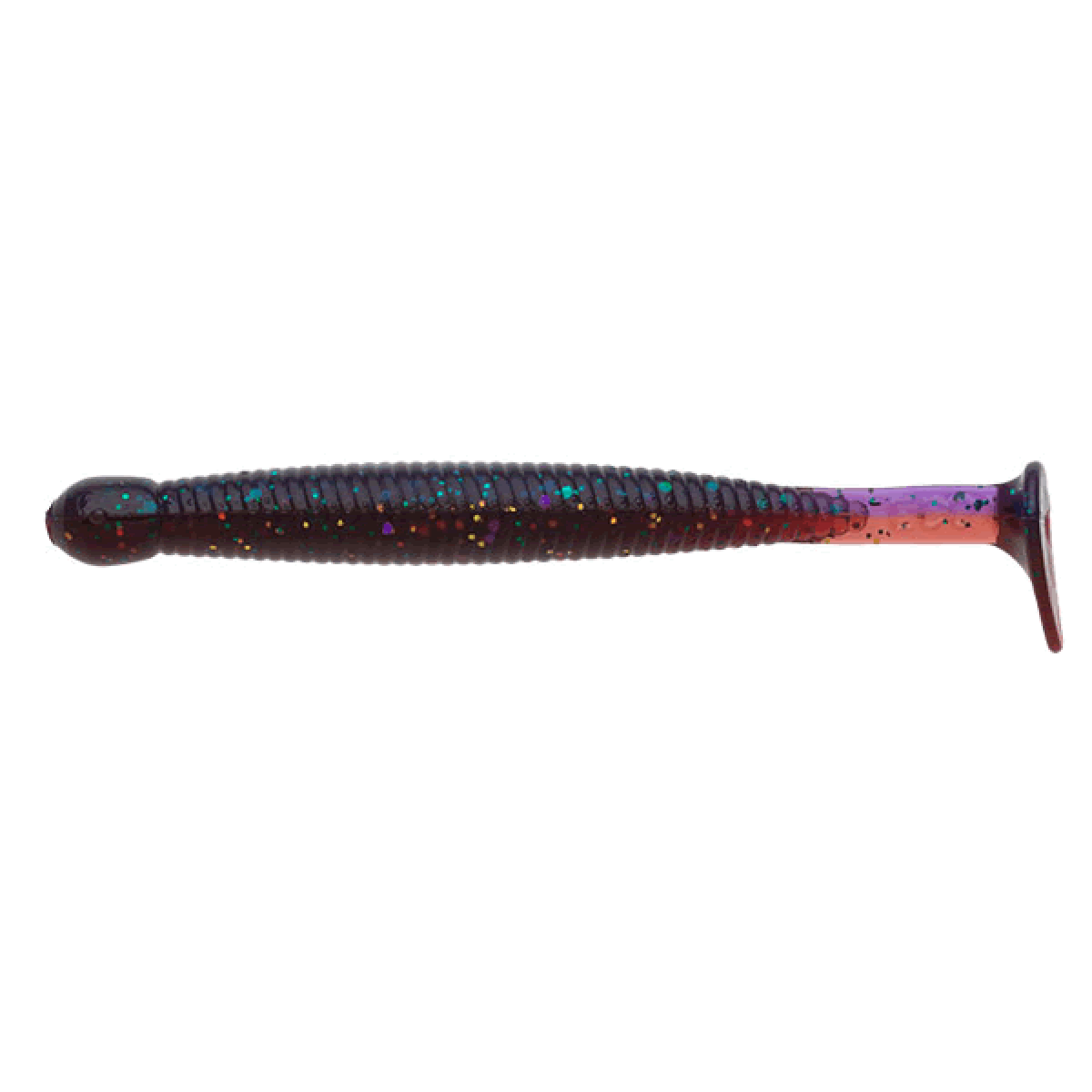 ECOGEAR GRASS MINNOW-M 2-1/2" 64mm (10 pcs/pack) 414 MIWAKU PURPLE KAMO