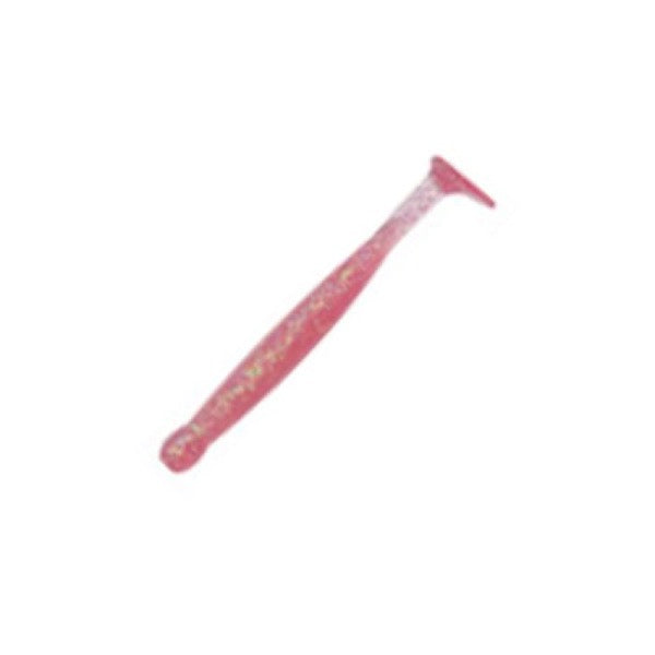ECOGEAR GRASS MINNOW-M 2-1/2" 64mm (10 pcs/pack) 344 HOKURIKU CLEAR RED HOLO