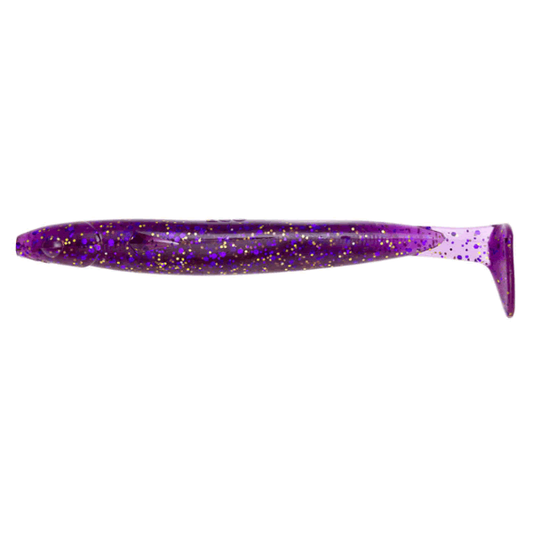 ECOGEAR POWER SHAD 4" 100mm (7 pcs/pack) 422 SURUGA RICH PURPLE
