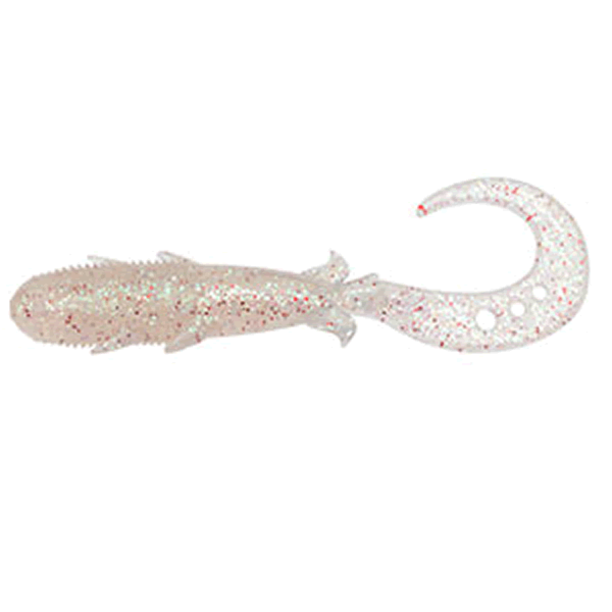 ECOGEAR KIJIHATA GRUB 3" 56mm (9 pcs/pack) 323 HOKURITU CLEAR HOLO