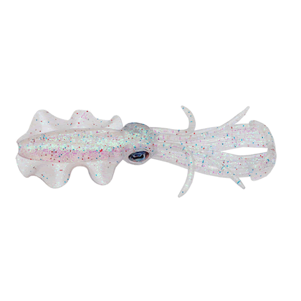 ECOGEAR POWER SQUID 3.5" (6 pcs/pack) 500 HOKURIKU CLEAR HOLO II
