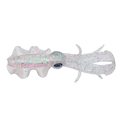 ECOGEAR POWER SQUID 3.5" (6 pcs/pack) 500 HOKURIKU CLEAR HOLO II