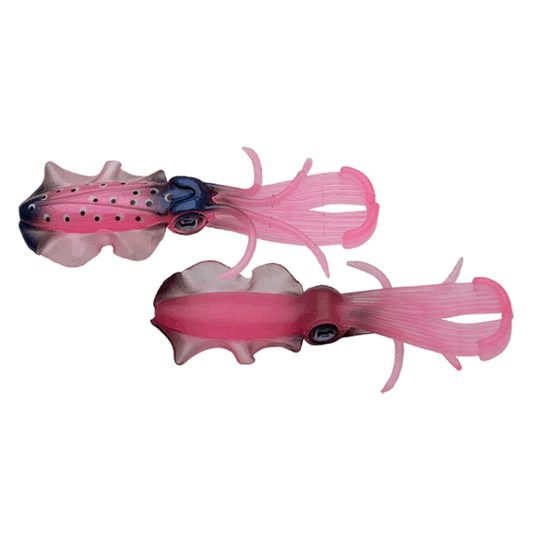 ECOGEAR POWER SQUID 3.5" (6 pcs/pack) 518 CP CLEAR PINK AORIIKA (LUMINOUS)