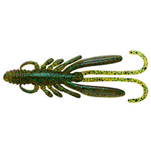 ECOGEAR BUG ANTS 4" 100mm (6 pcs/pack) 383 PUMPKIN CAMOUFLAGE saltwater fishing lure