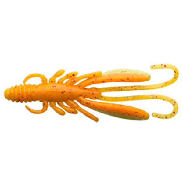 ECOGEAR BUG ANTS 4" 100mm (6 pcs/pack) 411 SILKY ORANGE YELLOW saltwater fishing lure