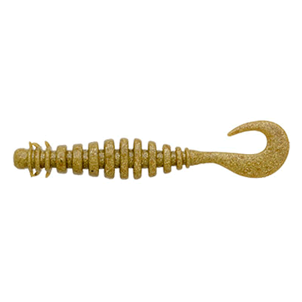 ECOGEAR ECOGEAR JUKUSEI AQUA RING MAX 3.8" 97mm (6 pcs/pack) J17 OLIVE GOLD saltwater fishing lure