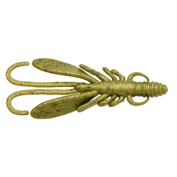 ECOGEAR ECOGEAR JUKUSEI AQUA BUG ANTS 3.3" 83mm (6 pcs/pack) J17 OLIVE GOLD saltwater fishing lure