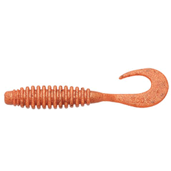 ECOGEAR ECOGEAR JUKUSEI AQUA MILFLE 3.3" 82mm (6 pcs/pack) J18 ORANGE GOLD saltwater fishing lure
