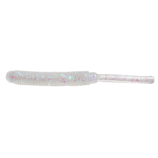 ECOGEAR MEBARU SHOKUNIN STRAW TAIL GRUB 2" 50mm (9 pcs/pack) 228 PURE CLEAR HOLO