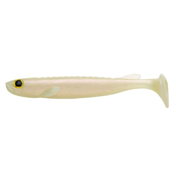 ECOGEAR CELT 4" 102mm (6 pcs/pack) 010 PEARL GLOW (LUMINOUS) saltwater fishing lure