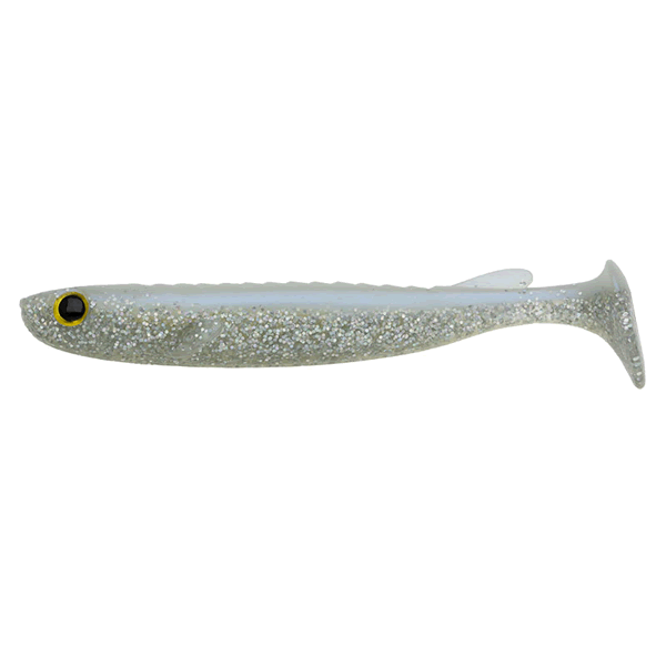 ECOGEAR CELT 4" 102mm (6 pcs/pack) 547 LIVE PEARL HOLO (LUMINOUS) saltwater fishing lure
