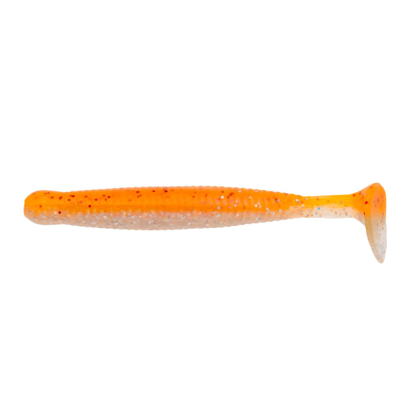 ECOGEAR GRASS MINNOW-S 1-3/4" 42mm (12 pcs/pack) 553 RUSH ORANGE GLOW (LUMINOUS)